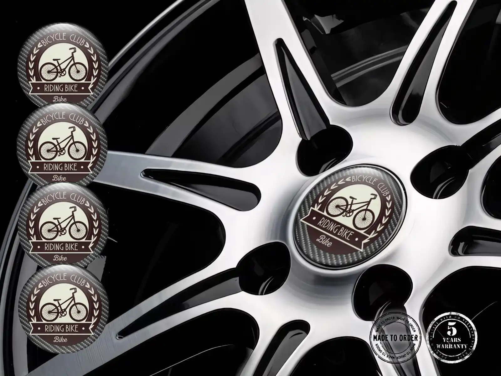 Rim Decals Racing Luxury Dome Vehicle Edition